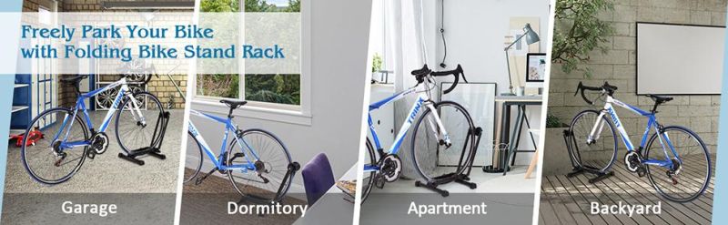 2021 Single Power-Coated Floor-Mounted Bicycle Parking Storage Racks