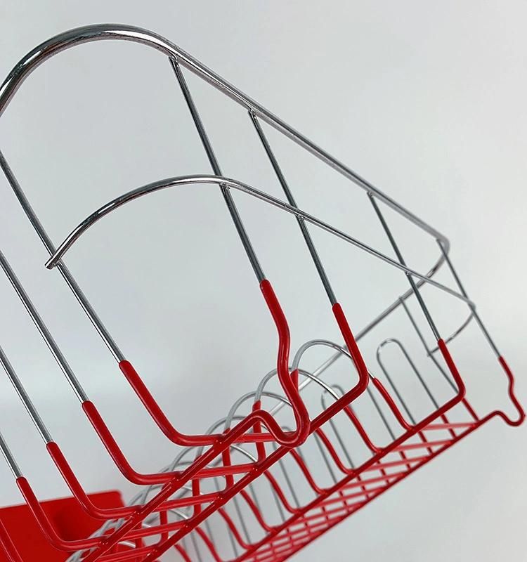 Dish and Cups Storage Rack with Utensil Holder & Tray