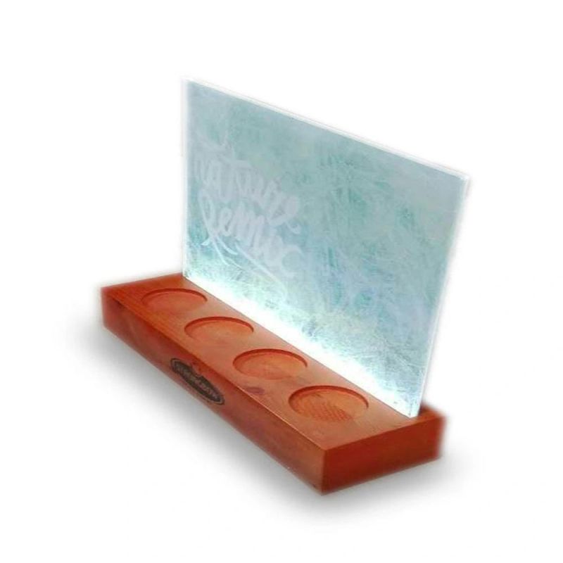 LED Acrylic Liquor Display Single Bottle Holder Wine Bottle Rack