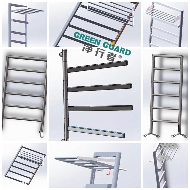 WiFi Control Heated Towel Racks One Continuous Dry Heating Element for Extended Lifespan WiFi Towel Rails