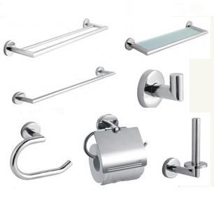 Stainless Steel Toilet Bathoom Accessory 5 or 6 Set