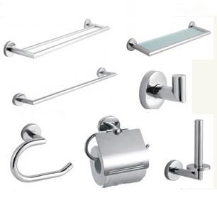 Stainless Steel Toilet Bathoom Accessory 5 or 6 Set