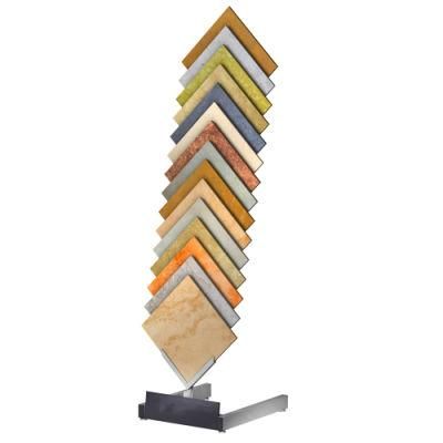 Portable Ceramic Marble Tile Stone Samples Marble Showroom Display Tower Rack