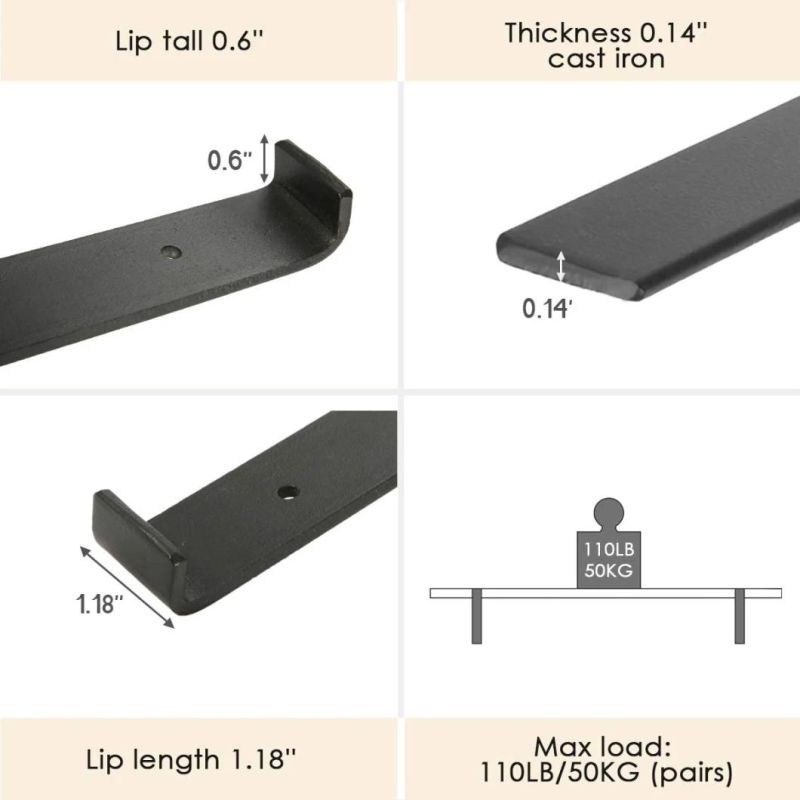 OEM Drop Shipping Wall Shelf Brackets for Home Storage