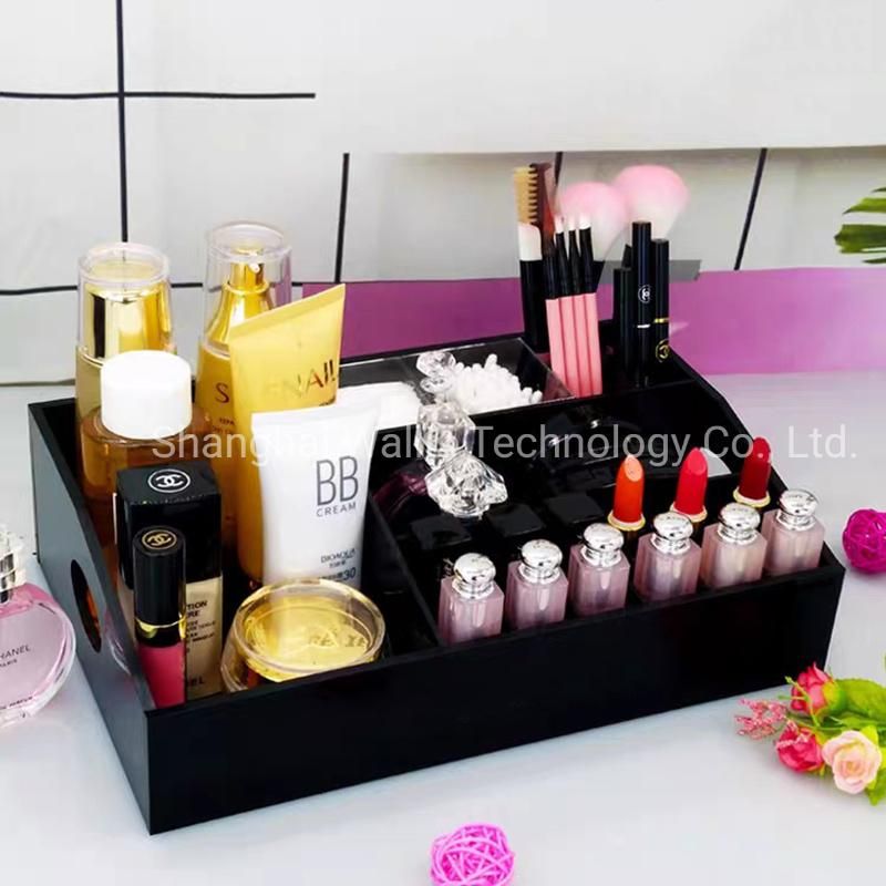 Direct Selling Desktop Storage Box Cosmetic Storage Box Dressing Table Organizer Multi-Cell Large Capacity Lipstick Rack