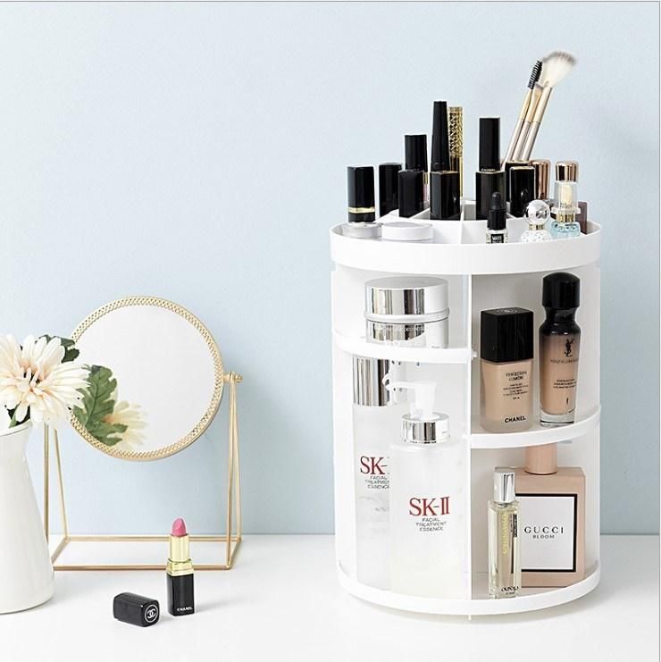 360 Rotating Makeup Organizer Acrylic Display Stand