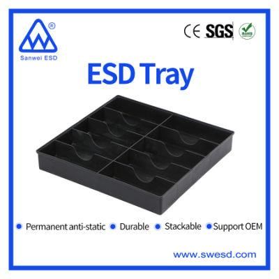 Plastic Tray for Electronic Anti-Static Plastic Storage Tray ESD Tray for PCB