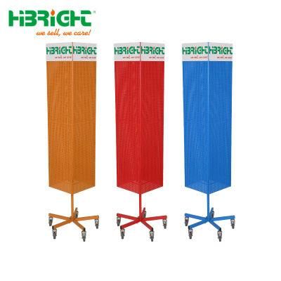 4 Sided Floor Standing Rotating Metal Display Rack