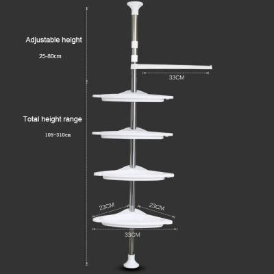 Stainless Steel Four-Layer Triangular Storage Rack