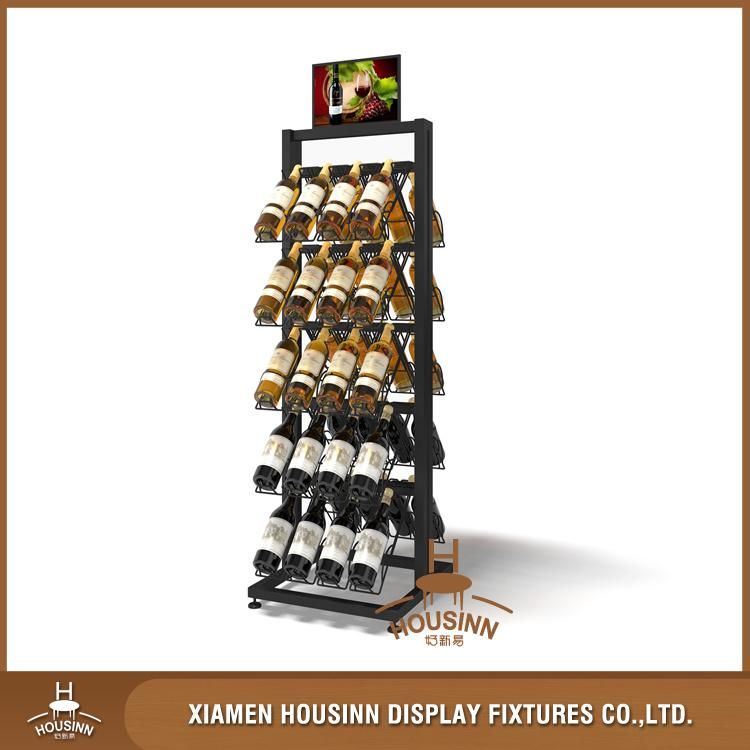 Original Design High Quality Metal Beverage Beer Wines Display Rack