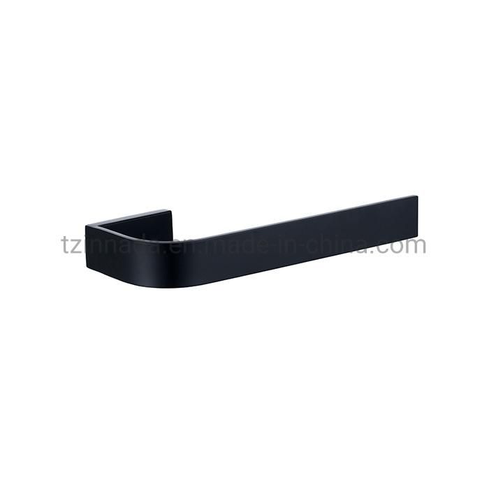 SUS304 Wall Mounted Toilet Bathroom Shelf Matt Black Single Bathroom Rack (NC4012-MB)