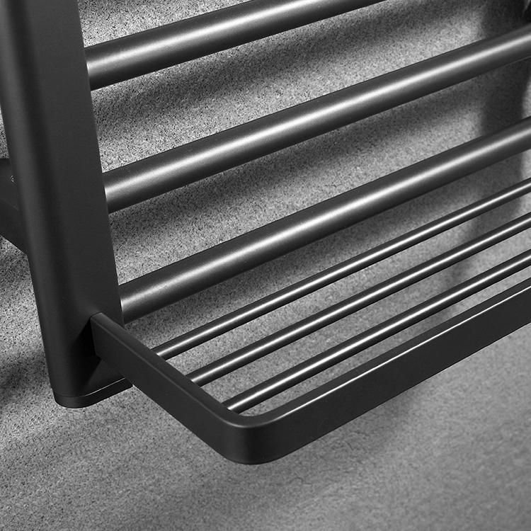 Kaiiy Factory Electric Towel Rack Towel Heater Bathroom Rack Towel with Shelf Wall Mounted