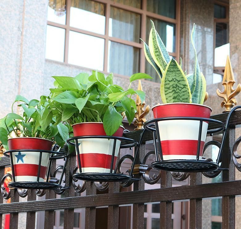 Balcony Railing Hanging Flower Rack Rack Hanging Flower Pot Rack