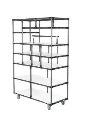 Lean Pipe Joint System for Logistics Hand Trolley Storage Rack Pipe Rack industrial Cart Transfer Tollery Logistics