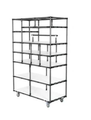 Lean Pipe Joint System for Logistics Hand Trolley Storage Rack Pipe Rack industrial Cart Transfer Tollery Logistics