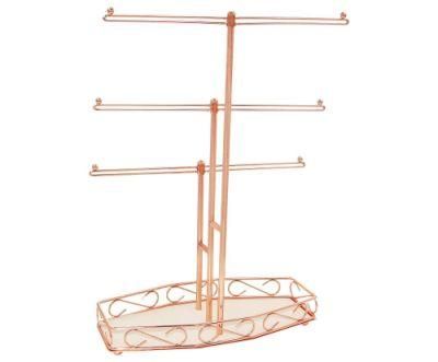 Necklace Jewelry Holder Iron Wire Organizer Display Stand Storage Rack