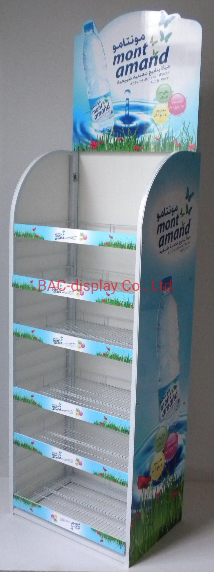 Metal Advertising Display Rack with The Clients′ Advertising Board Logo