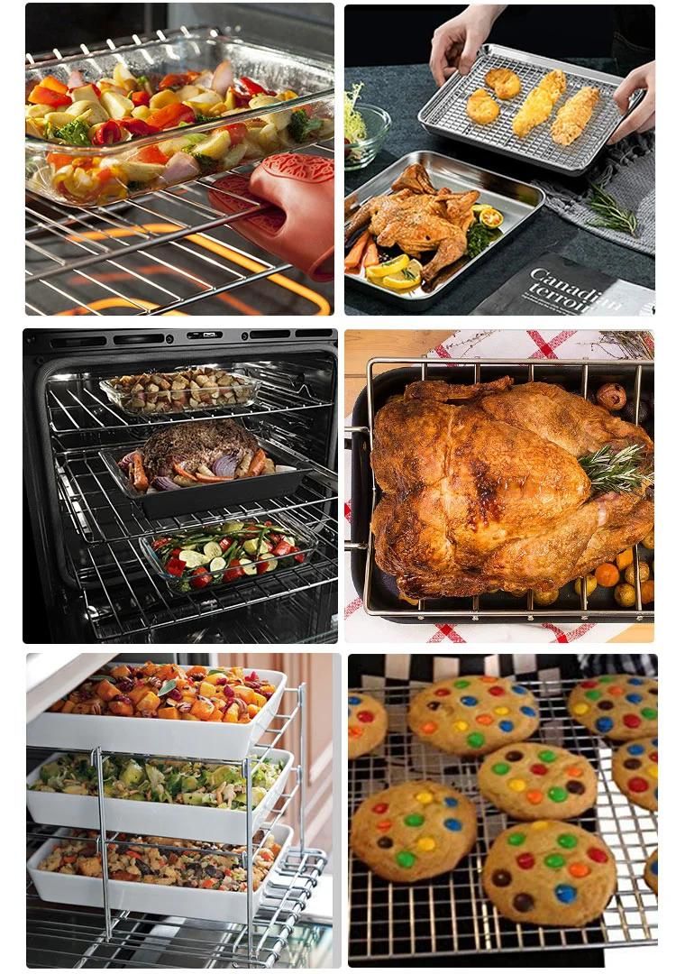 Kitchen Baking Tools Pizza Bread Barbecue Cookie Biscuit Holder Shelf Steel Wire Grid Cooling Tray Cake Food Cooling Rack