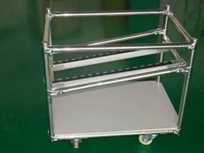Hardware Pipe Fitting Factory Flow Rack Industrial Metal Sliding Roller Track with Caster Slide Rail for Shelf