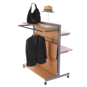 Wooden Garment Clothing Display Rack for Store