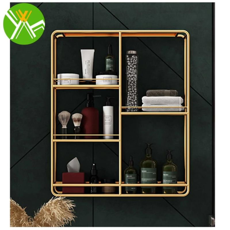 Retro Bathroom Space Saver Rack Simple Luxury Storage Rack Bathroom for Bathroom Decoration