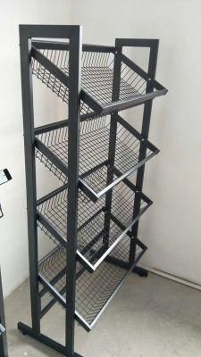 Gondola Metal Display Rack with Shelves
