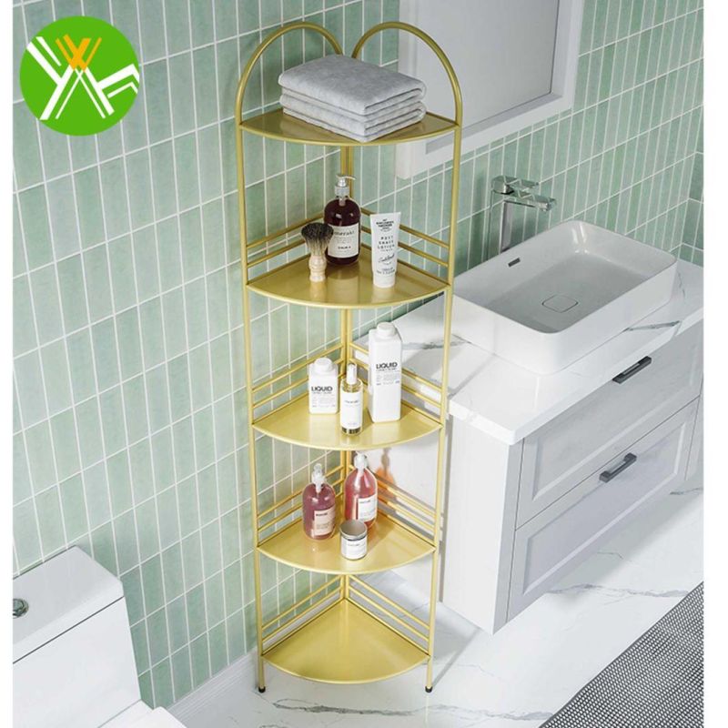 Retro Bathroom Space Saver Rack Simple Luxury Bathroom Toilet Rack for Bathroom Decoration