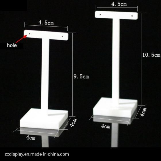 Custom Acrylic Square Jewelry Display Stand with Arm for Earring