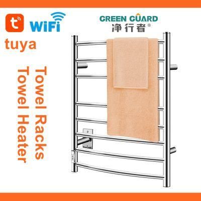 Top Seller Towel Heater Warming Racks Heated Towel Rails Wall Mount Smart WiFi Control Warmer Racks