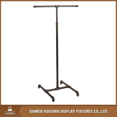 Two Way Garment Clothing Pipe Display Rack