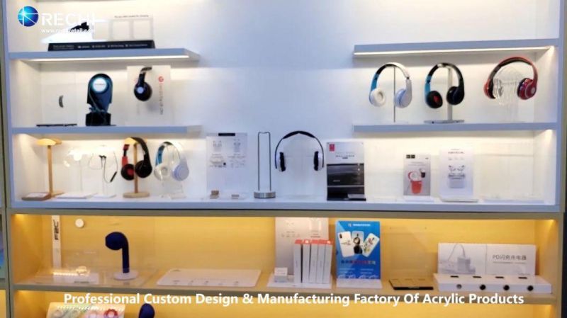 Acrylic Headphone Display Stand Fashion Design Storage Rack