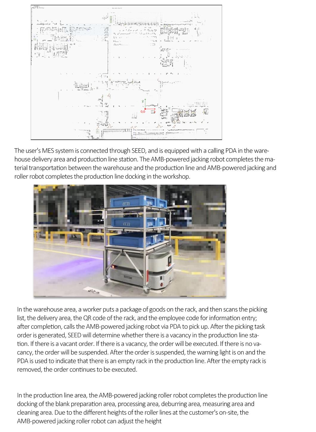 Automatic Guided Vehicle Rack Shelf Agv Robot Delivery Vehicle