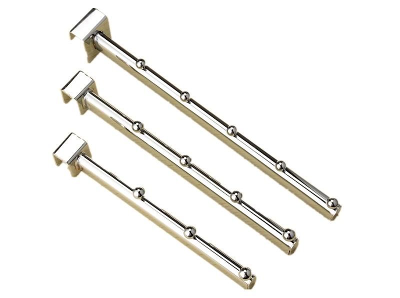 Metal Shelf Beam Chrome Flat Five Bead Tube Zinc Hooks